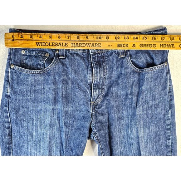 Vintage L.L.Bean Mens Standard Fit Jeans 35x32 Blue Denim - Picture 6 of 12